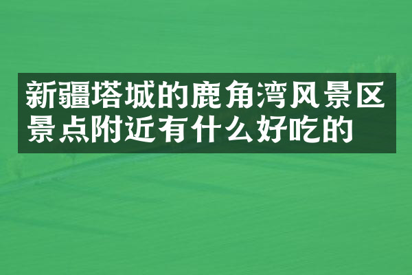 新疆塔城的鹿角湾风景区景点附近有什么好吃的