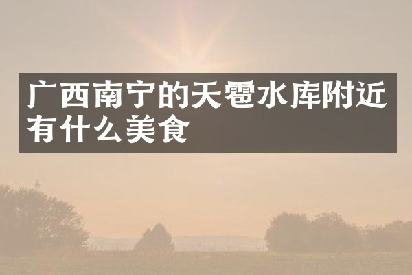 广西南宁的天雹水库附近有什么美食