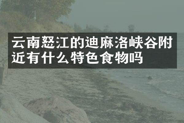 云南怒江的迪麻洛峡谷附近有什么特色食物吗