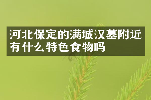 河北保定的满城汉墓附近有什么特色食物吗