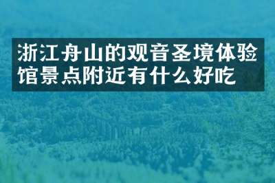 浙江舟山的观音圣境体验馆景点附近有什么好吃的