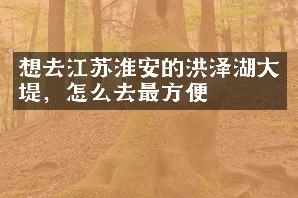 想去江苏淮安的洪泽湖大堤，怎么去最方便