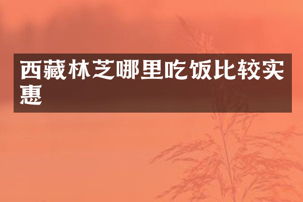 西藏林芝哪里吃饭比较实惠