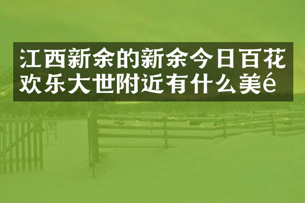 江西新余的新余今日百花欢乐大世附近有什么美食