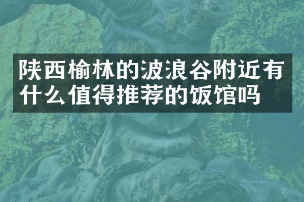 陕西榆林的波浪谷附近有什么值得推荐的饭馆吗