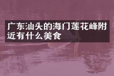 广东汕头的海门莲花峰附近有什么美食