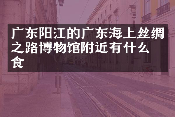 广东阳江的广东海上丝绸之路博物馆附近有什么美食