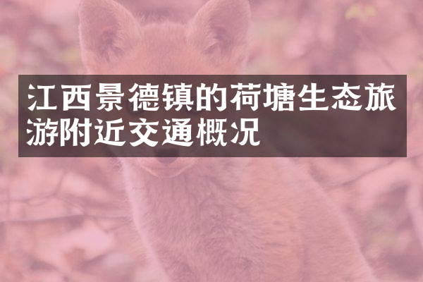 江西景德镇的荷塘生态旅游附近交通概况