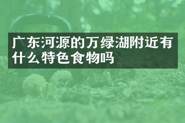 广东河源的万绿湖附近有什么特色食物吗