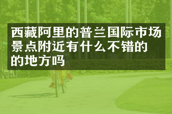 西藏阿里的普兰国际市场景点附近有什么不错的住的地方吗