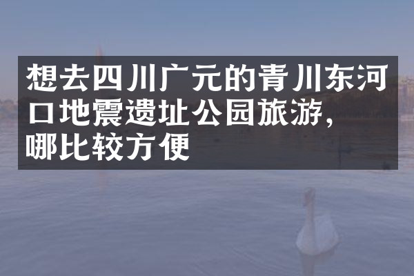 想去四川广元的青川东河口地震遗址公园旅游，住哪比较方便