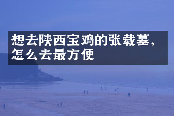 想去陕西宝鸡的张载墓，怎么去最方便