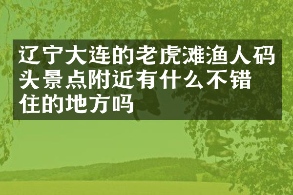 辽宁大连的老虎滩渔人码头景点附近有什么不错的住的地方吗
