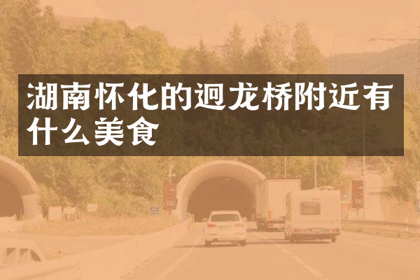 湖南怀化的迥龙桥附近有什么美食