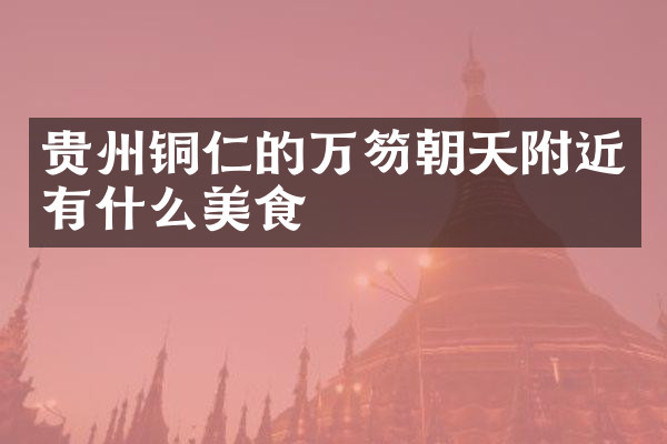 贵州铜仁的万笏朝天附近有什么美食