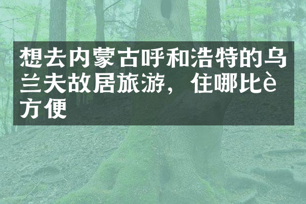 想去内蒙古呼和浩特的故居旅游，住哪比较方便
