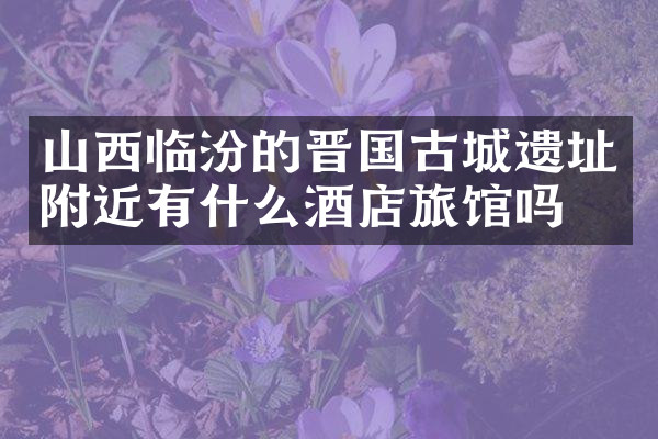 山西临汾的晋国古城遗址附近有什么酒店旅馆吗
