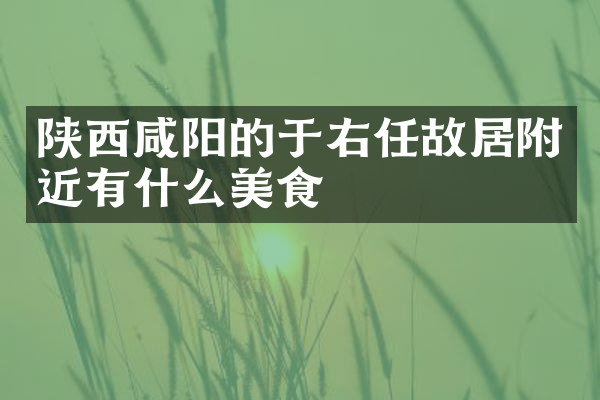 陕西咸阳的于右任故居附近有什么美食
