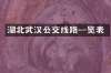 湖北武汉公交线路一览表