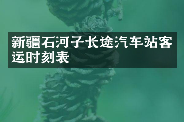 新疆石河子长途汽车站客运时刻表