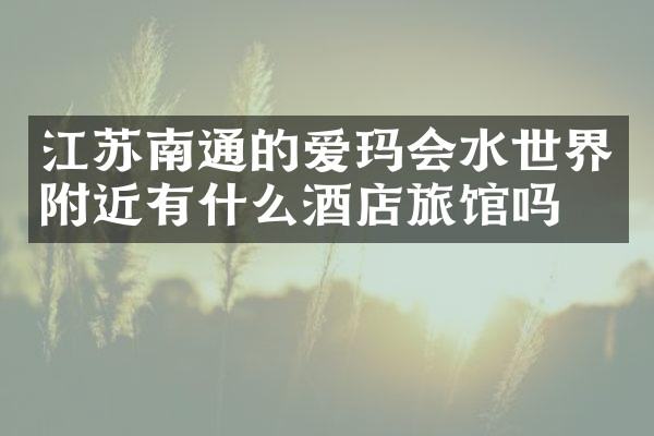 江苏南通的爱玛会水世界附近有什么酒店旅馆吗