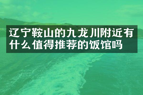 辽宁鞍山的九龙川附近有什么值得推荐的饭馆吗