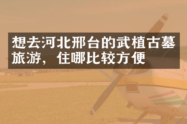 想去河北邢台的武植古墓旅游，住哪比较方便