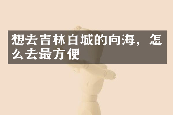 想去吉林白城的向海，怎么去最方便