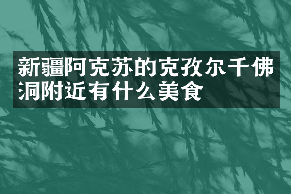 新疆阿克苏的克孜尔千佛洞附近有什么美食