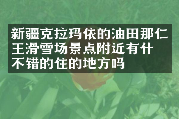 新疆克拉玛依的油田那仁王滑雪场景点附近有什么不错的住的地方吗