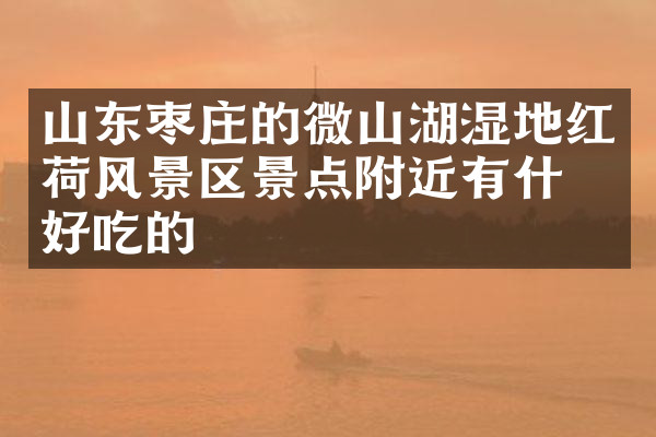 山东枣庄的微山湖湿地红荷风景区景点附近有什么好吃的