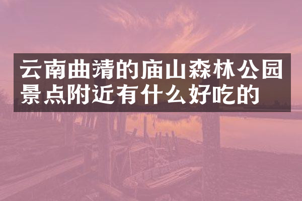 云南曲靖的庙山森林公园景点附近有什么好吃的