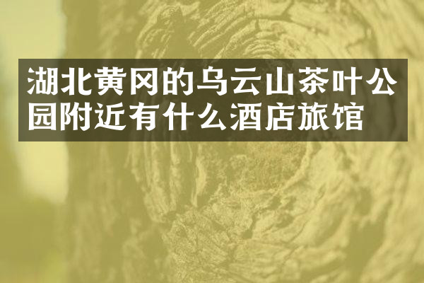 湖北黄冈的乌云山茶叶公园附近有什么酒店旅馆吗