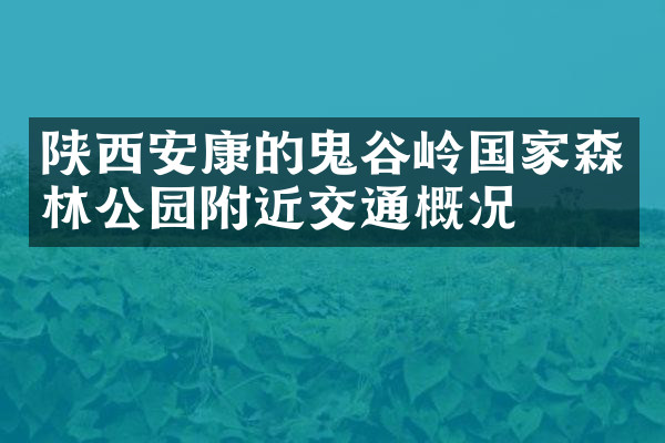 陕西安康的鬼谷岭国家森林公园附近交通概况