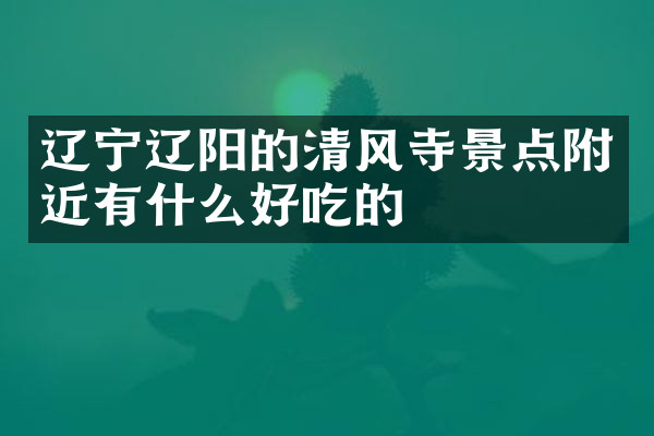 辽宁辽阳的清风寺景点附近有什么好吃的