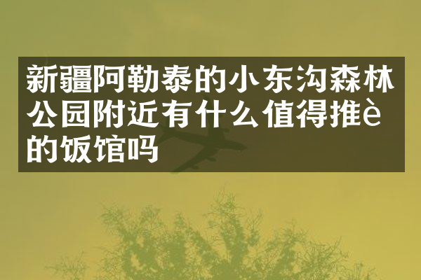 新疆阿勒泰的小东沟森林公园附近有什么值得推荐的饭馆吗