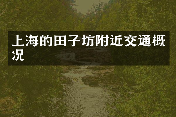 上海的田子坊附近交通概况
