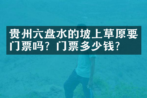 贵州六盘水的坡上草原要门票吗？门票多少钱？