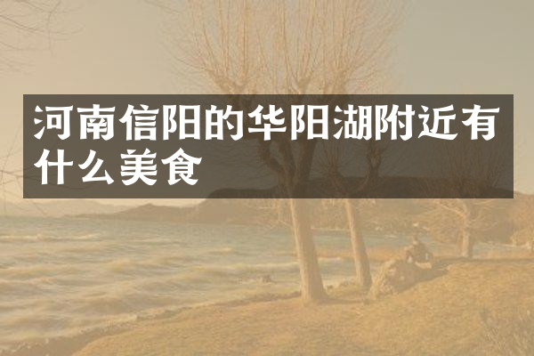 河南信阳的华阳湖附近有什么美食