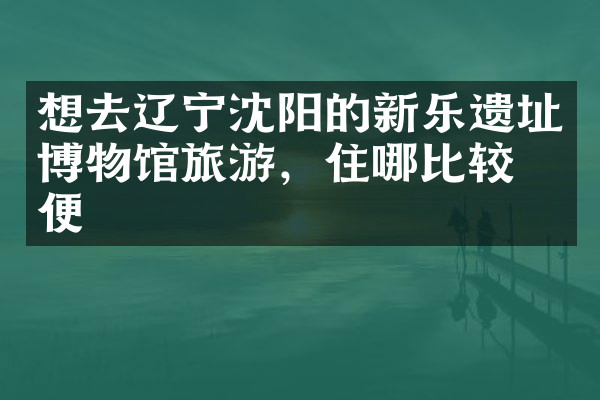 想去辽宁沈阳的新乐遗址博物馆旅游，住哪比较方便