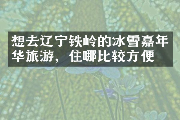 想去辽宁铁岭的冰雪嘉年华旅游，住哪比较方便