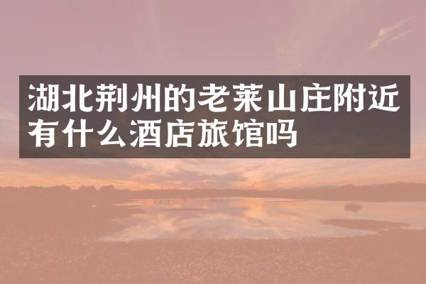 湖北荆州的老莱山庄附近有什么酒店旅馆吗