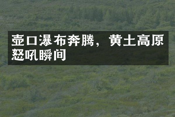 壶口瀑布奔腾，黄土高原怒吼瞬间