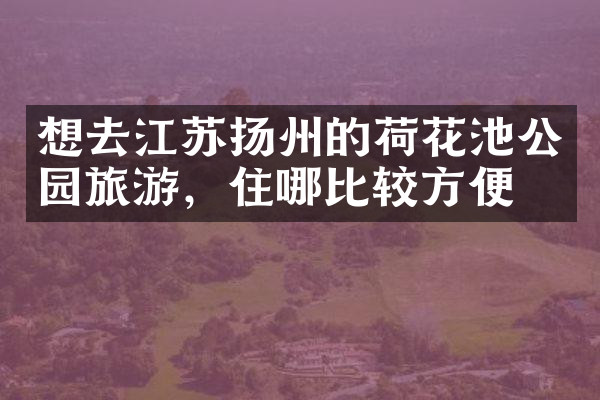 想去江苏扬州的荷花池公园旅游，住哪比较方便