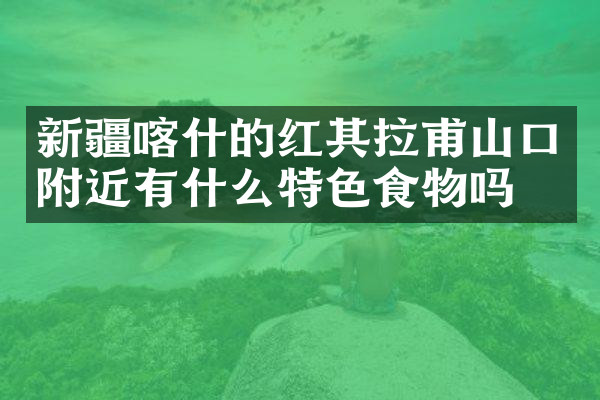 新疆喀什的红其拉甫山口附近有什么特色食物吗