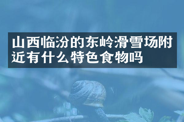 山西临汾的东岭滑雪场附近有什么特色食物吗