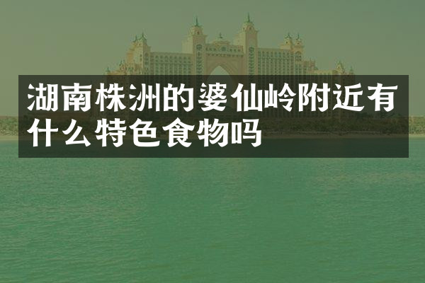 湖南株洲的婆仙岭附近有什么特色食物吗
