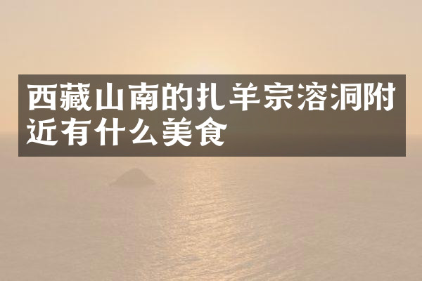 西藏山南的扎羊宗溶洞附近有什么美食