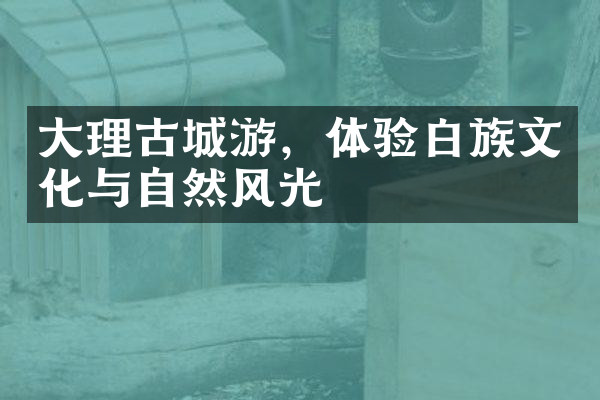 大理古城游，体验白族文化与自然风光