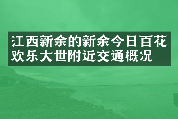 江西新余的新余今日百花欢乐大世附近交通概况